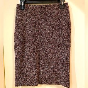 Ann Taylor petite pull on boucle pencil skirt